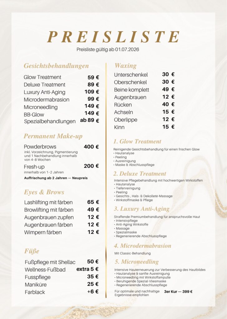 Preisliste